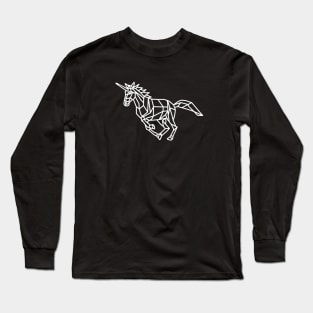 Geometric Unicorn Long Sleeve T-Shirt